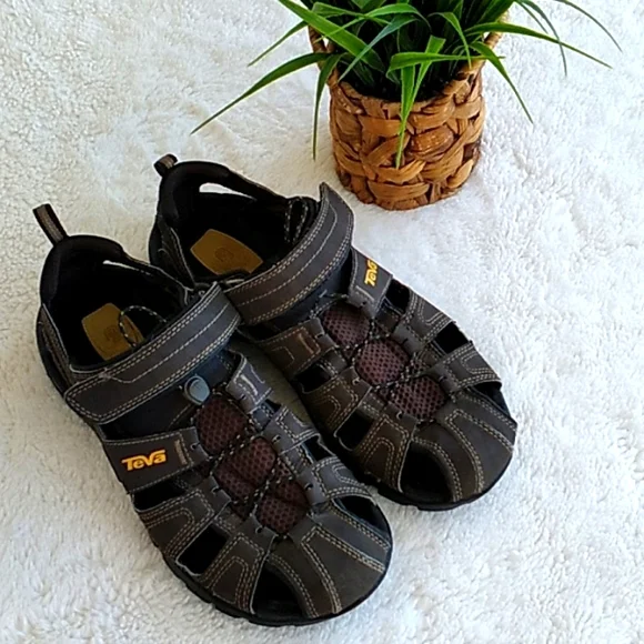 Teva Omnium Men’s 8 Brown Closed Toe Sport Sandals 1001116 ShocPad Hiking TEVA Hiking Sandals Mens Size 8 Brown 1001116 ShocPad | eBay main image 2